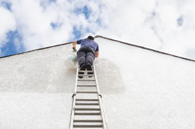 Peinture extérieure à la Pacaudière — façades et ravalement